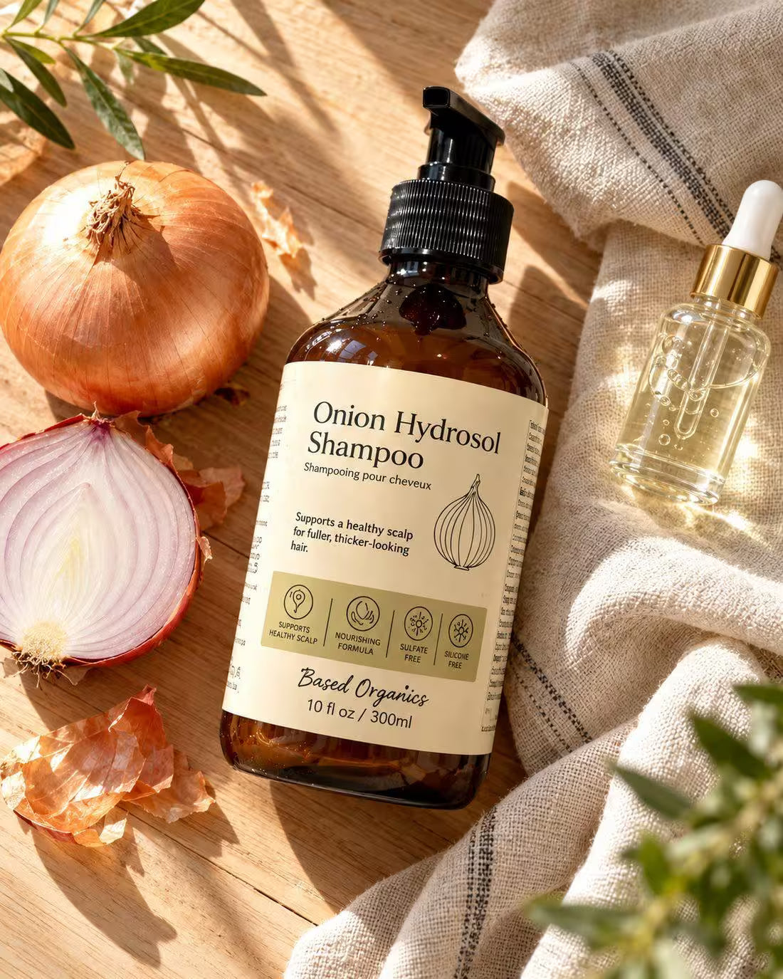 Shampoo con cebolla